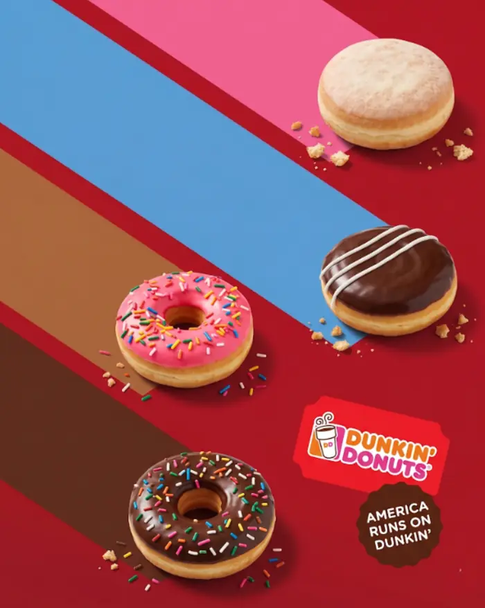 Poster design for Dunkin'.