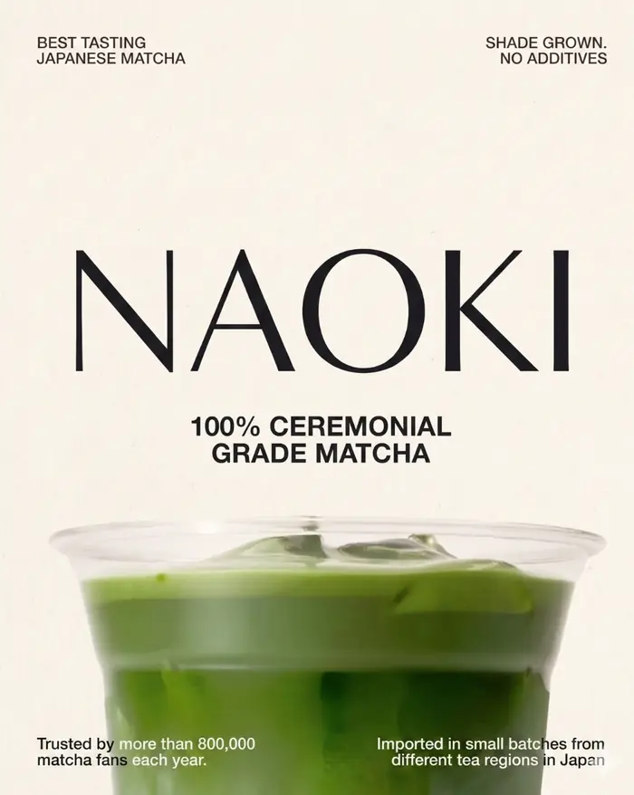 Poster design for Naoki Matcha.