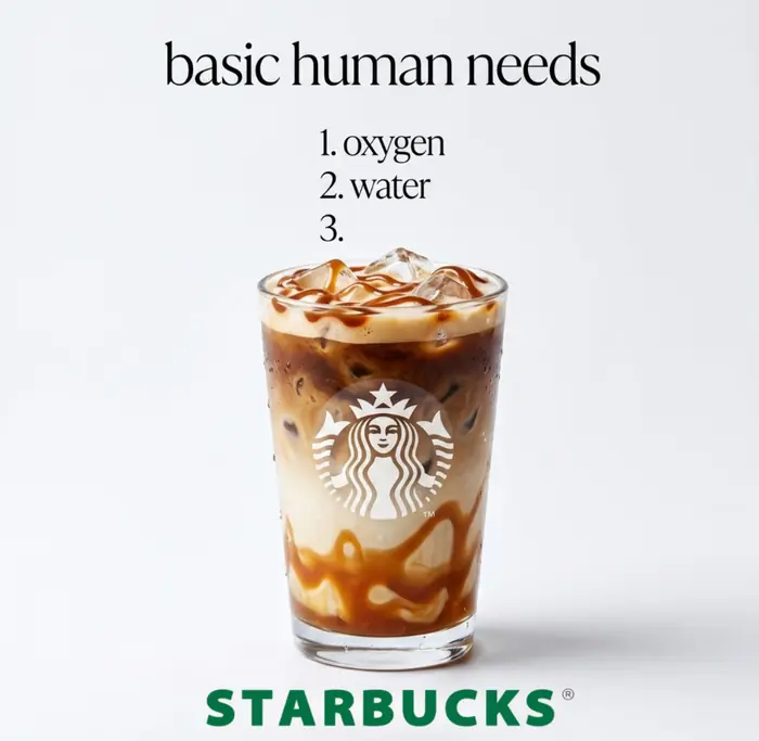 Poster design for Starbucks.